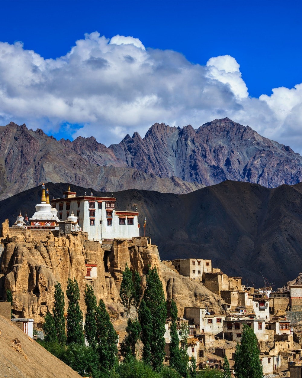 Lamayuru Monastery - Moonland landscapes.