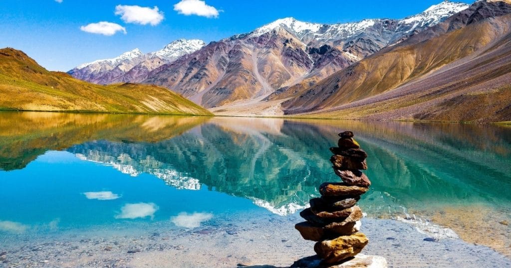Chandra Taal, the crescent-shaped Moon Lake in Spiti