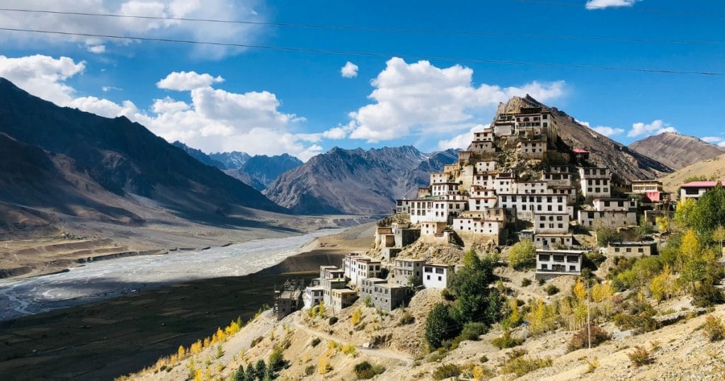 Key Monastery on its hilltop in Spiti Valley