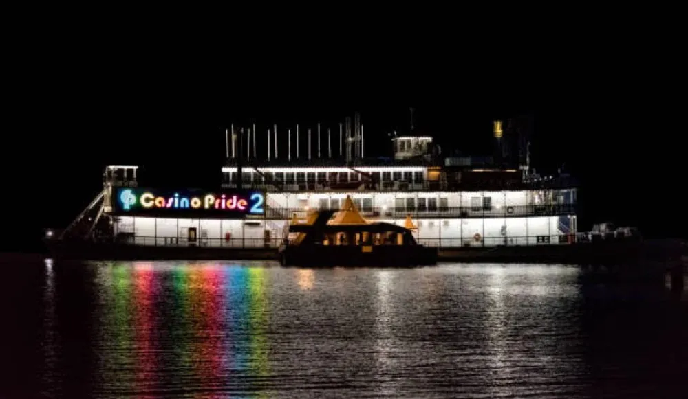 A floating casino on the Mandovi river, Goa