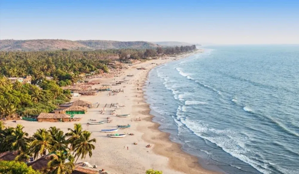 A beach on the north Goa coast